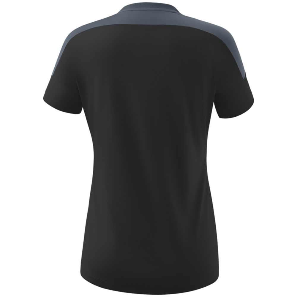 ERIMA CHANGE SHORT SLEEVE T-SHIRT, BLACK GREY-SLATE GREY-WHITE WOMEN. 