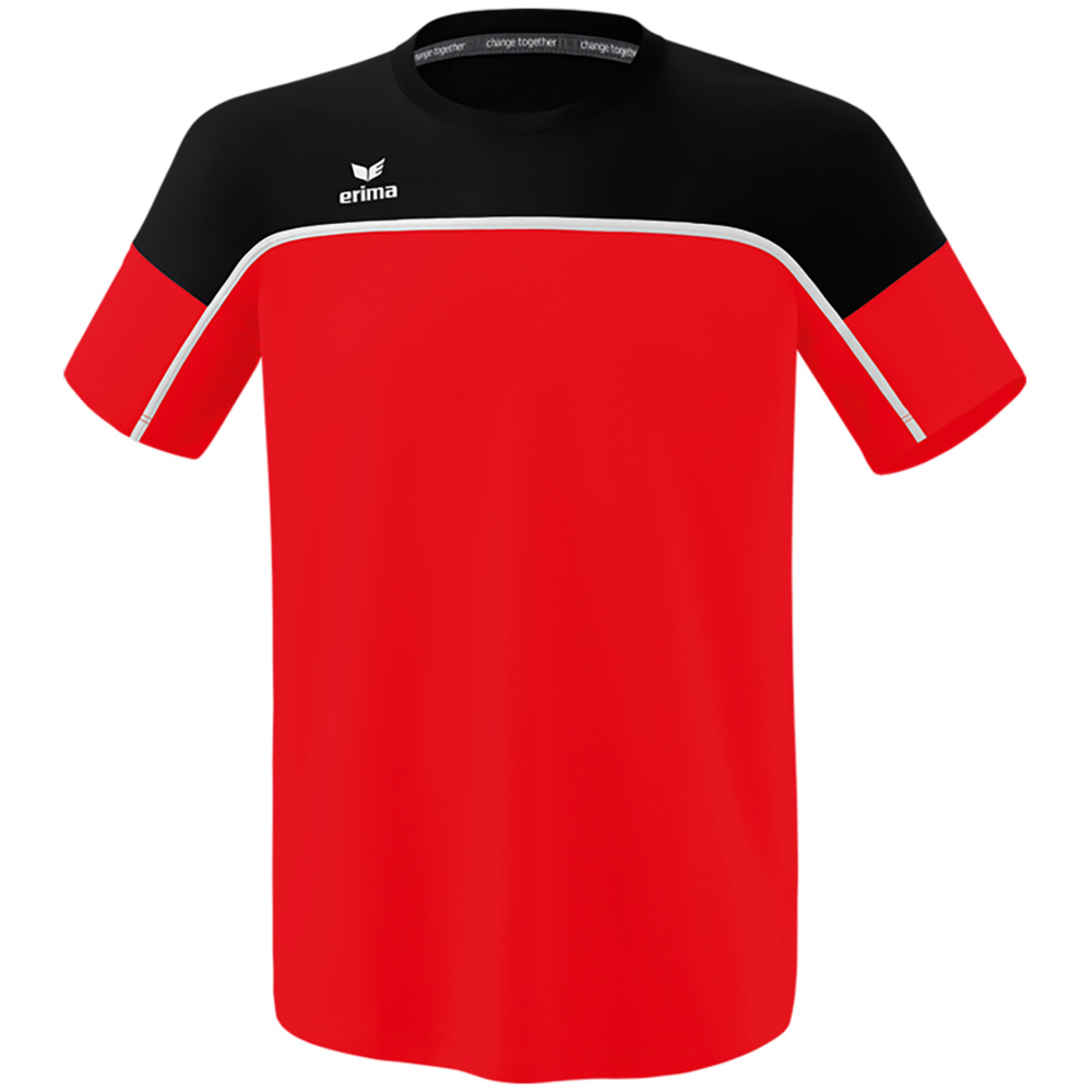 ERIMA CHANGE SHORT SLEEVE T-SHIRT, RED-BLACK-WHITE MEN. 