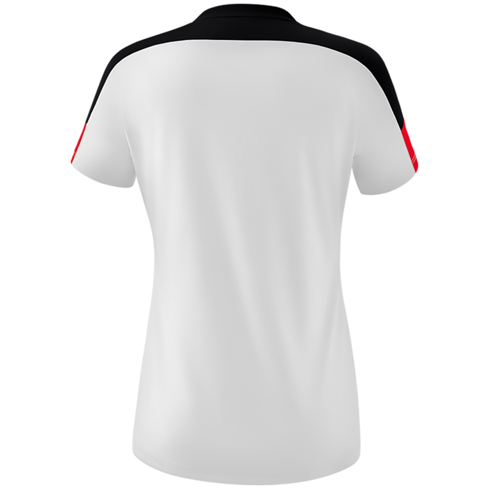 ERIMA CHANGE SHORT SLEEVE T-SHIRT, WHITE-BLACK-RED WOMEN. 