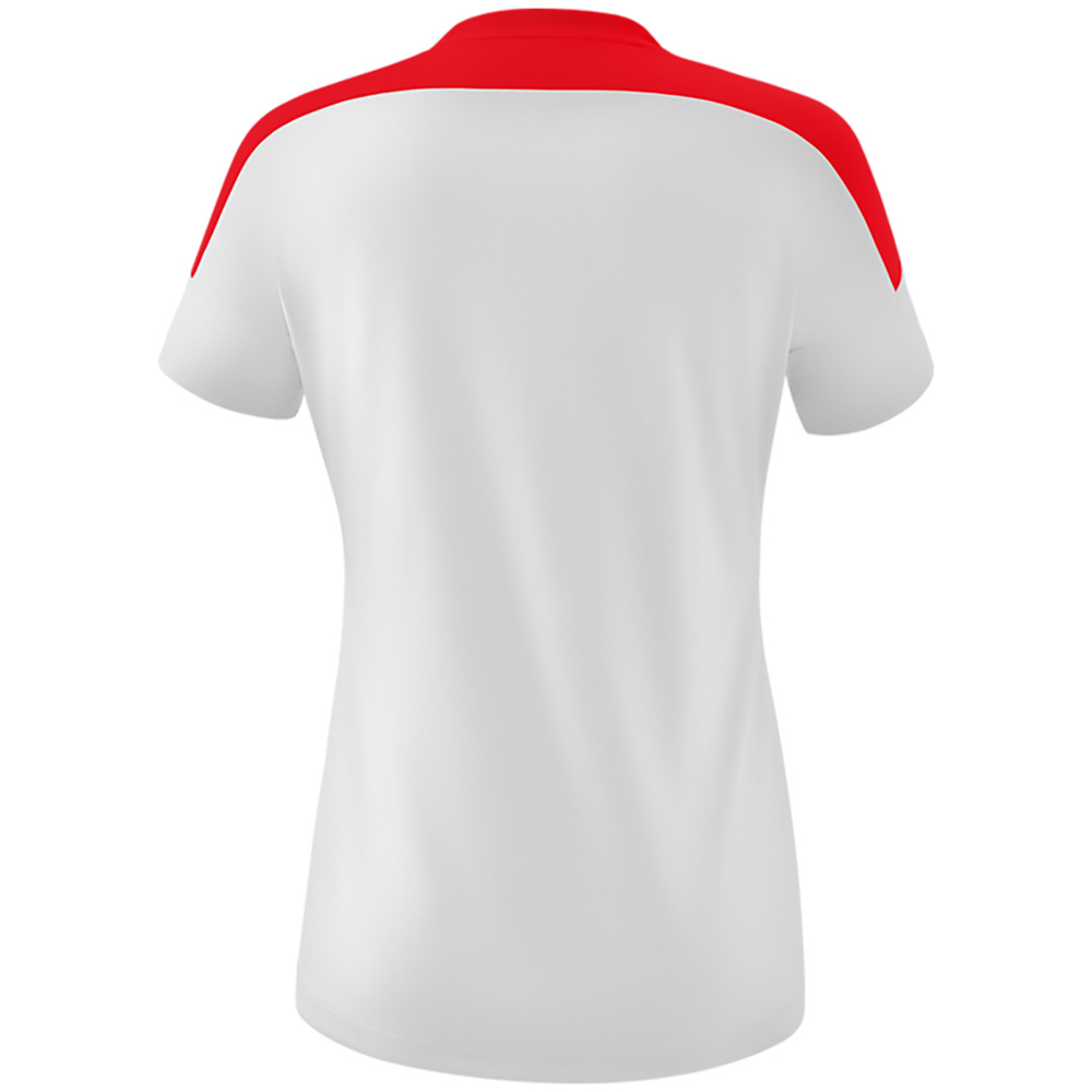 ERIMA CHANGE SHORT SLEEVE T-SHIRT, WHITE-RED-BLACK WOMEN. 