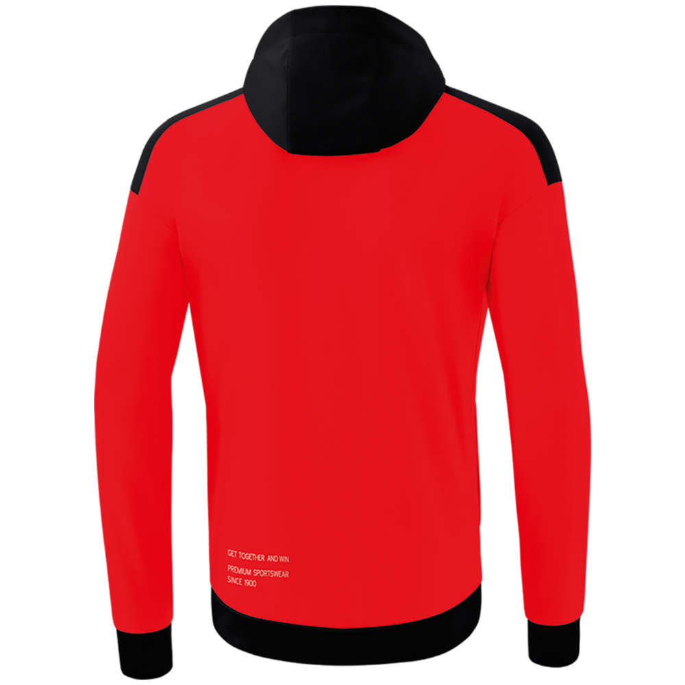 ERIMA CHANGE TRAINING JACKET WITH HOOD, RED-BLACK-WHITE MEN. 