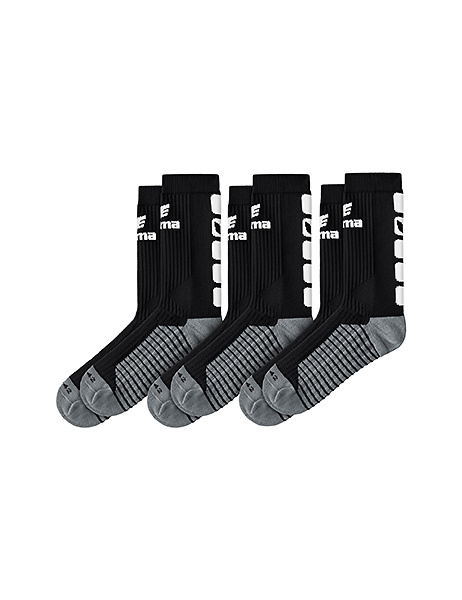 ERIMA CLASSIC 5-C CALCETINES, NEGRO-BLANCO (3 PARES). 