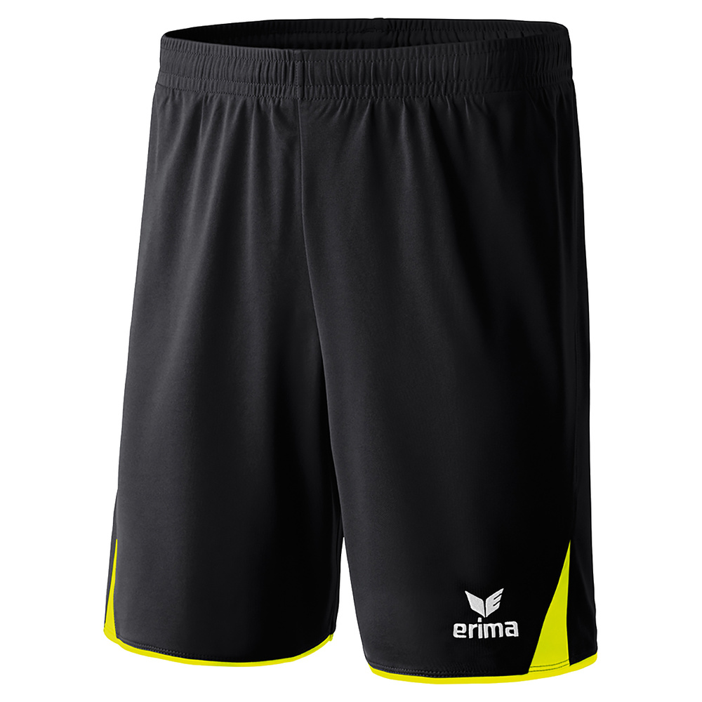 ERIMA CLASSIC 5-C SHORTS, BLACK-FLUOR-YELLOW KIDS. 