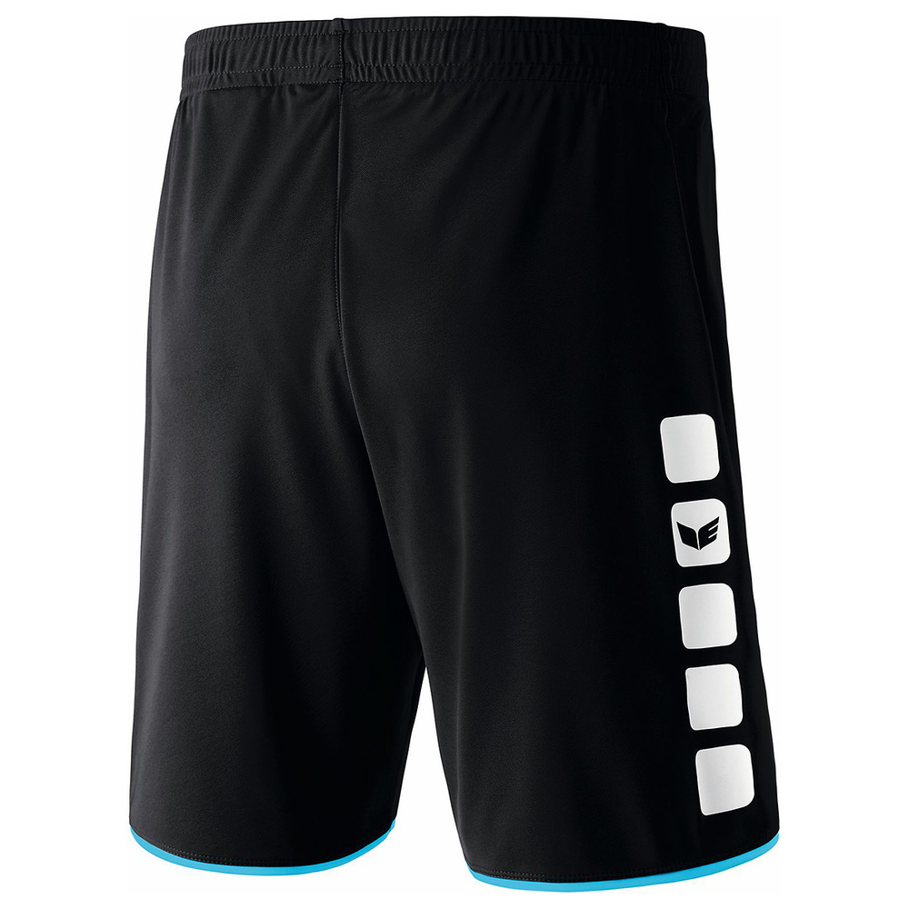 ERIMA CLASSIC 5-C SHORTS, BLACK-FLUOR-YELLOW KIDS. 