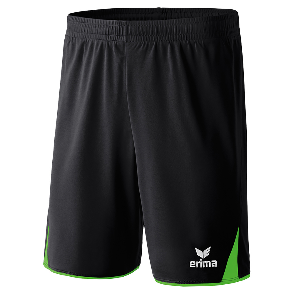 ERIMA CLASSIC 5-C SHORTS, BLACK-GREEN KIDS. 