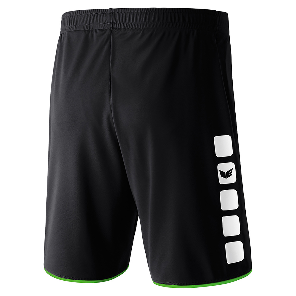 ERIMA CLASSIC 5-C SHORTS, BLACK-GREEN MAN. 