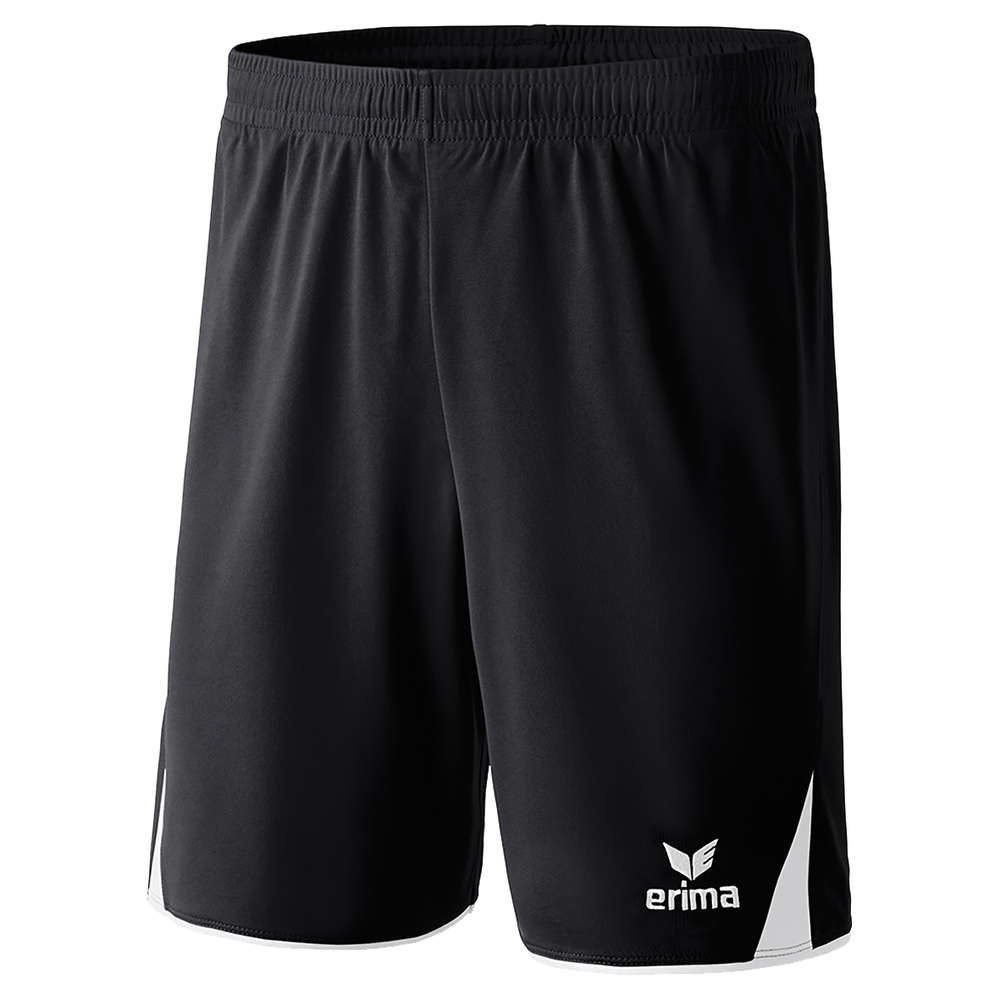 ERIMA CLASSIC 5-C SHORTS, BLACK-WHITE KIDS. 