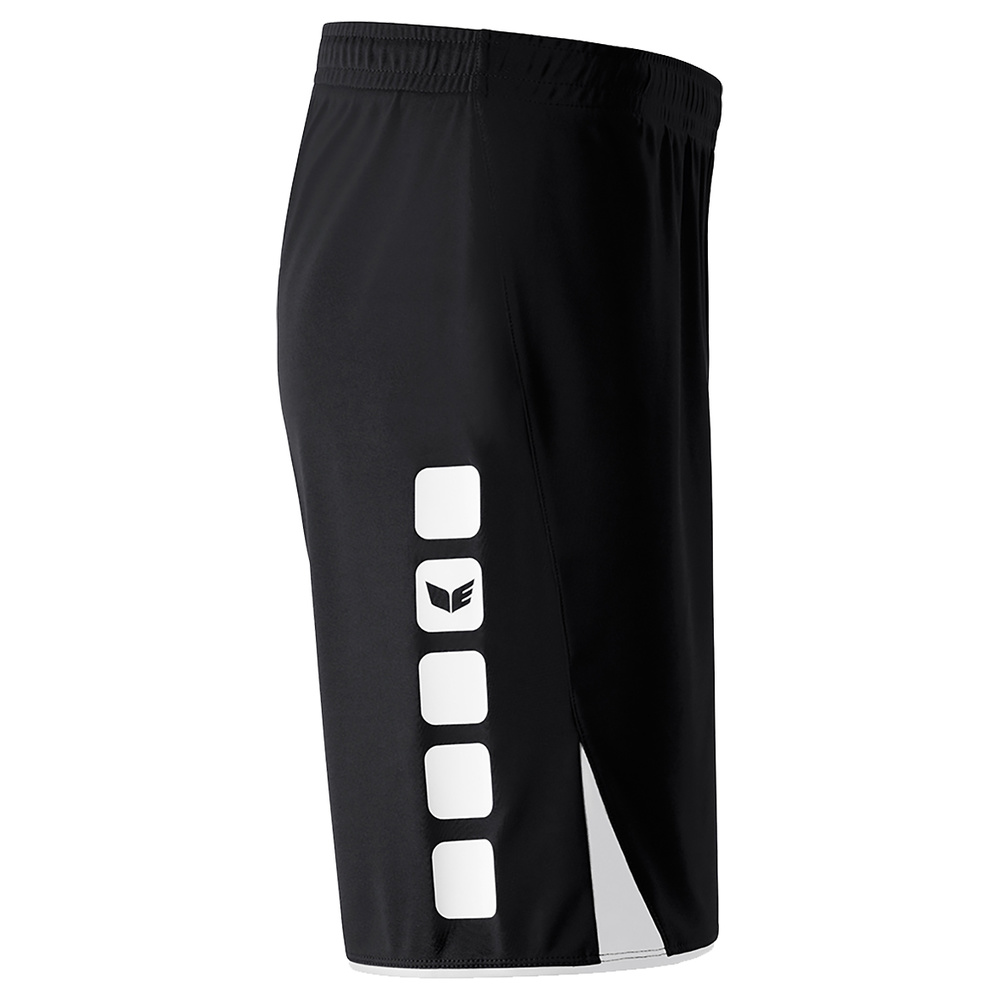 ERIMA CLASSIC 5-C SHORTS, BLACK-WHITE MAN. 