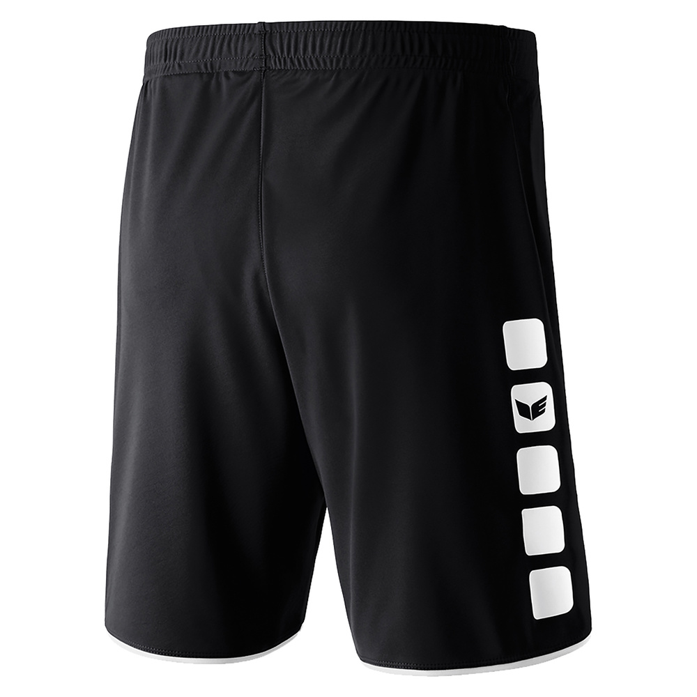 ERIMA CLASSIC 5-C SHORTS, BLACK-WHITE MAN. 