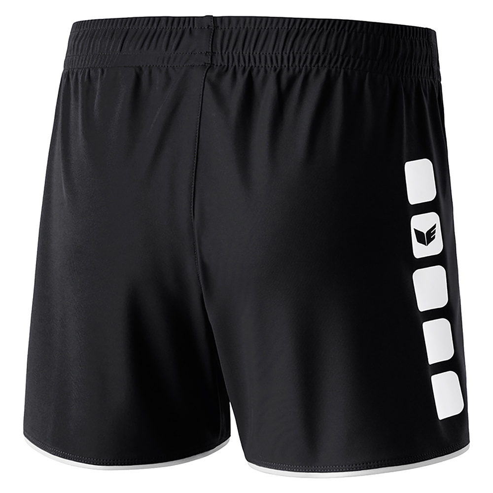 ERIMA CLASSIC 5-C SHORTS, BLACK-WHITE WOMAN. 