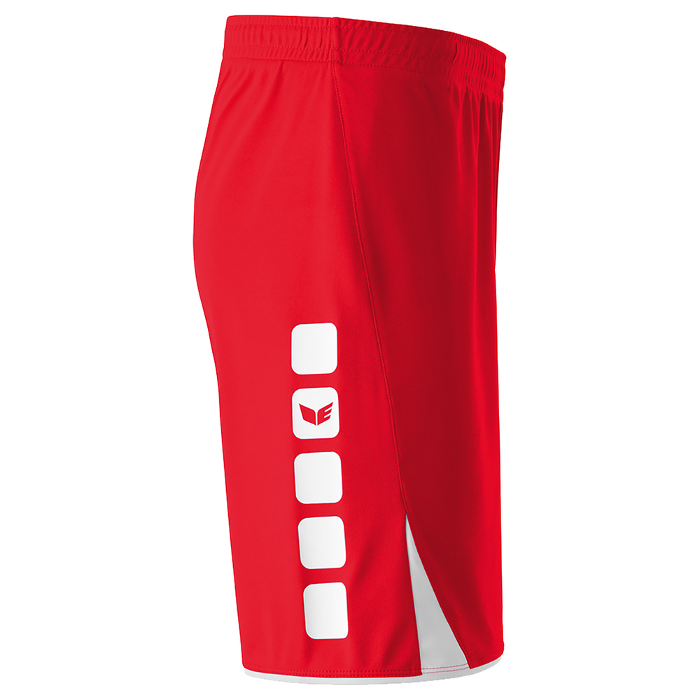 ERIMA CLASSIC 5-C SHORTS, RED-WHITE MAN. 