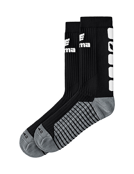 ERIMA CLASSIC 5-C SOCKS, BLACK-WHITE. 