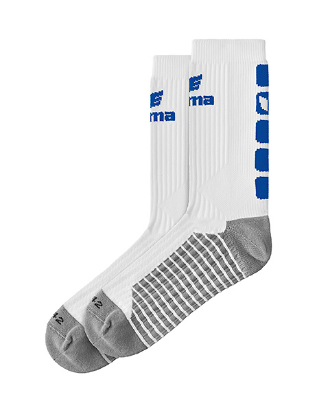 ERIMA CLASSIC 5-C SOCKS, WHITE-NEW ROYAL. 