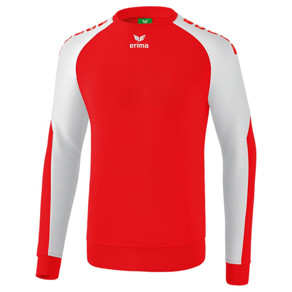 ERIMA ESSENTIAL 5-C SWEATSHIRT, RED-WHITE MEN. 