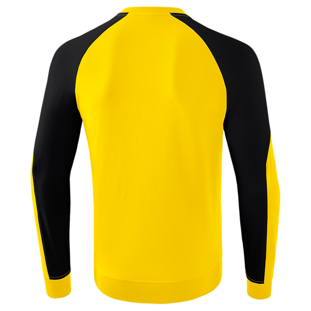 ERIMA ESSENTIAL 5-C SWEATSHIRT, YELLOW-BLACK KIDS. 