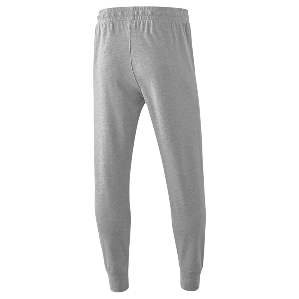 ERIMA ESSENTIAL SWEATPANTS, LIGHT GREY MARL-BLACK KIDS. 