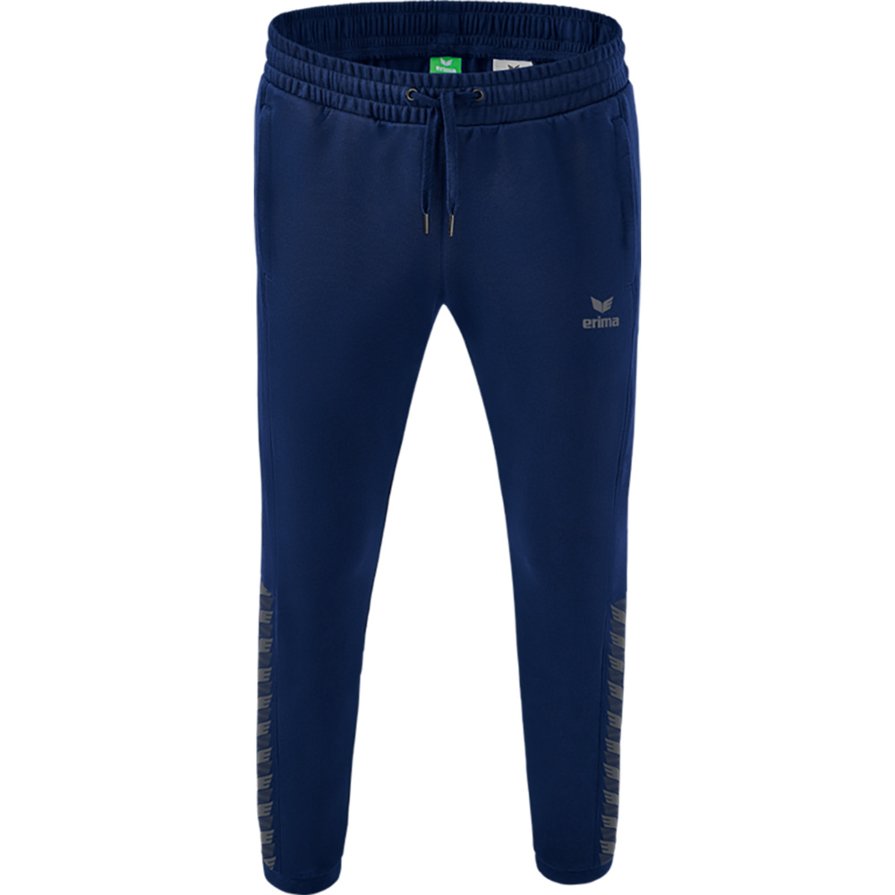 ERIMA ESSENTIAL TEAM SWEATPANTS, NEW NAVY-SLATE GREY KIDS. 