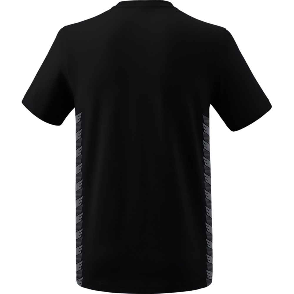 ERIMA ESSENTIAL TEAM T-SHIRT, BLACK-SLATE GREY MEN. 