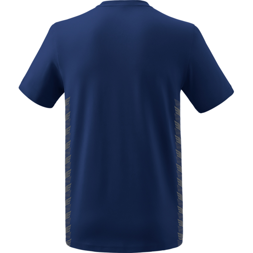 ERIMA ESSENTIAL TEAM T-SHIRT, NEW NAVY-SLATE GREY MEN. 