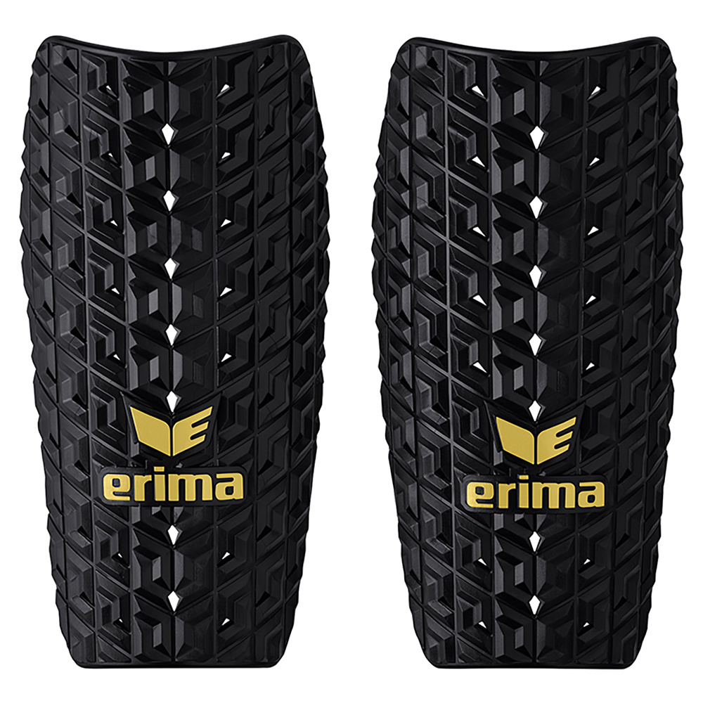 ERIMA EVO FLEX SHIN GUARD, BLACK-GOLD UNISEX. 