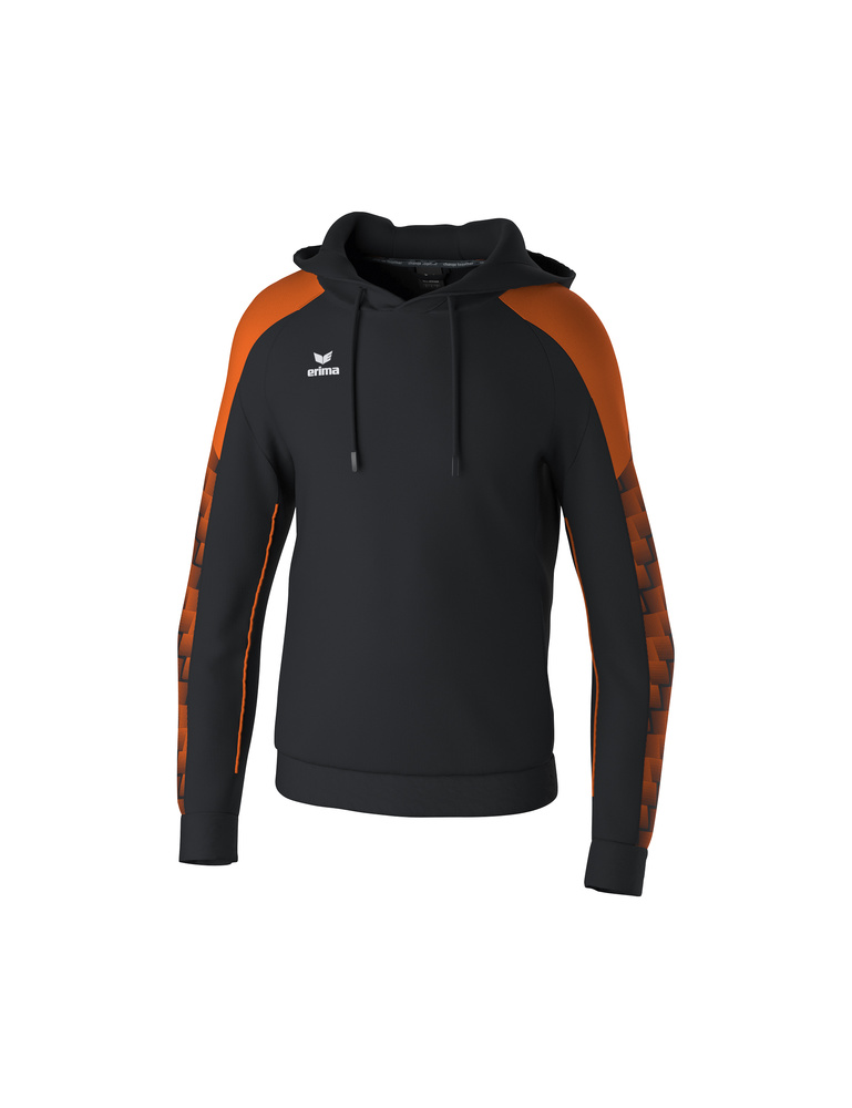 ERIMA EVO STAR HOODY, BLACK-ORANGE-KID 