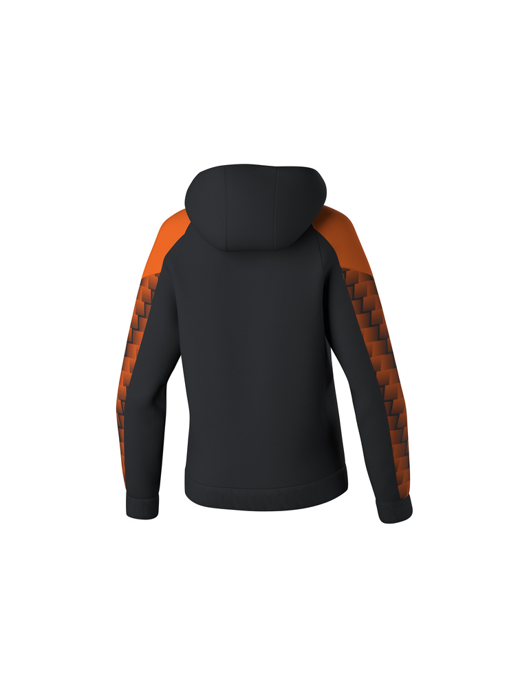 ERIMA EVO STAR HOODY, BLACK-ORANGE-WOMAN 