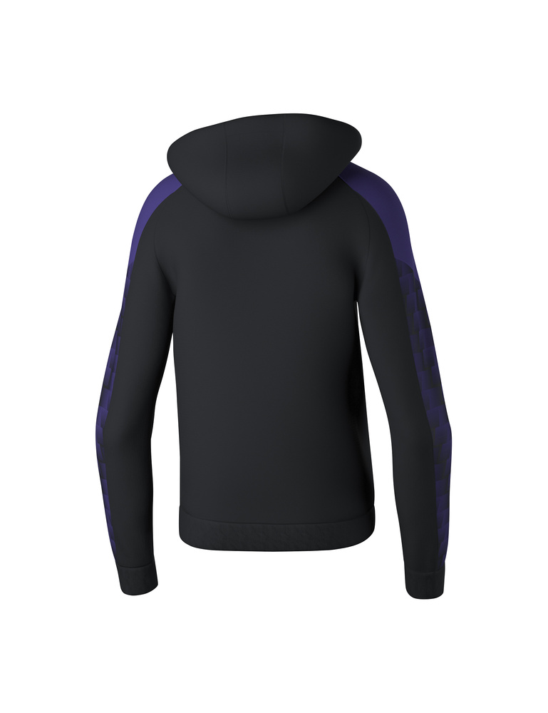 ERIMA EVO STAR HOODY, BLACK-VIOLET-KID 