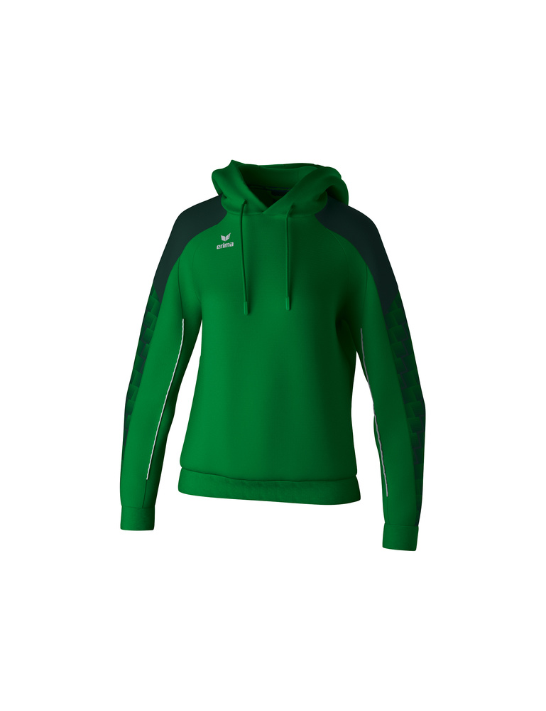 ERIMA EVO STAR HOODY, ESMERALD-PINO GROVE-WOMAN 