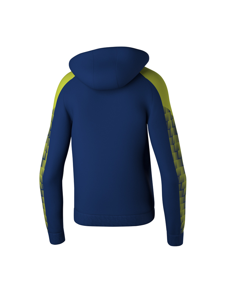 ERIMA EVO STAR HOODY, NAVY-LIME-KID 