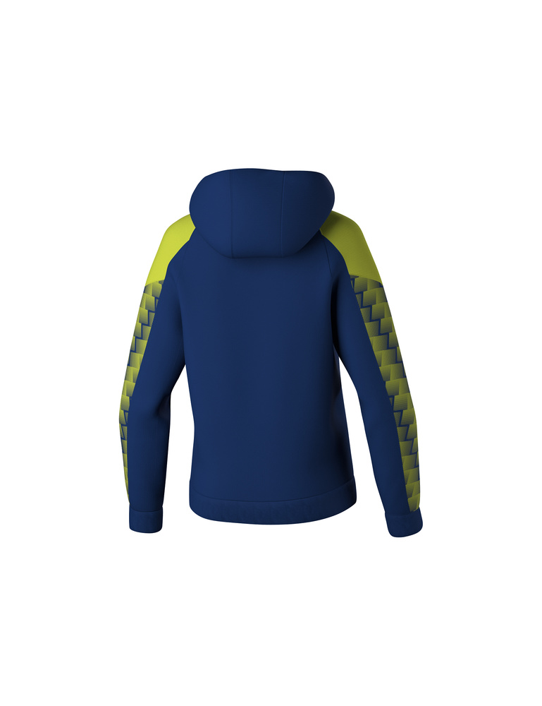 ERIMA EVO STAR HOODY, NAVY-LIME-WOMAN 