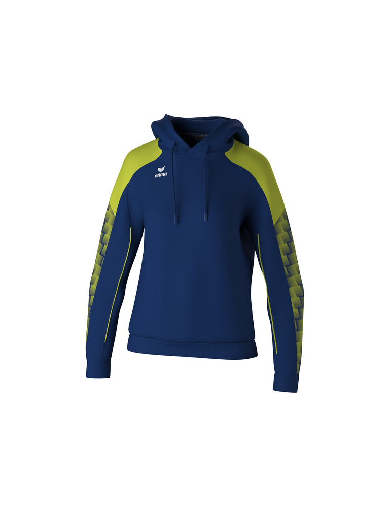 ERIMA EVO STAR HOODY, NAVY-LIME-WOMAN 