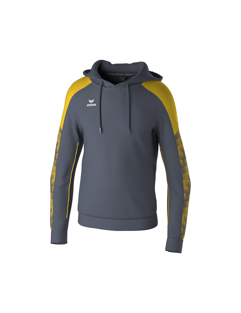 ERIMA EVO STAR HOODY, STATE GREY-YELLOW-KID 