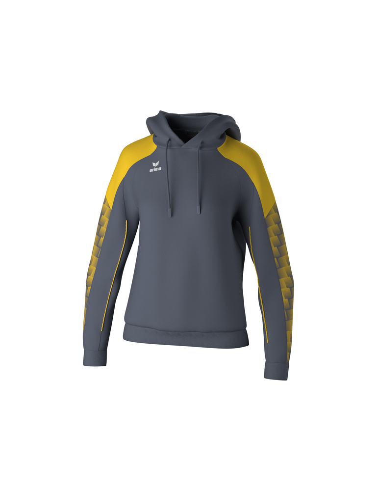 ERIMA EVO STAR HOODY, STATE GREY-YELLOW-WOMAN 