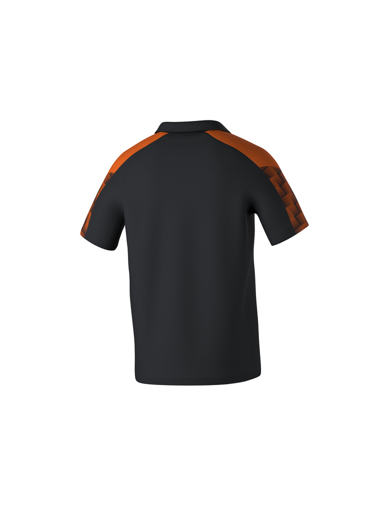 ERIMA EVO STAR POLO-SHIRT, BLACK-ORANGE-MEN 