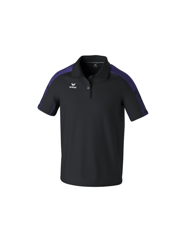 ERIMA EVO STAR POLO-SHIRT, BLACK-VIOLET-MEN 