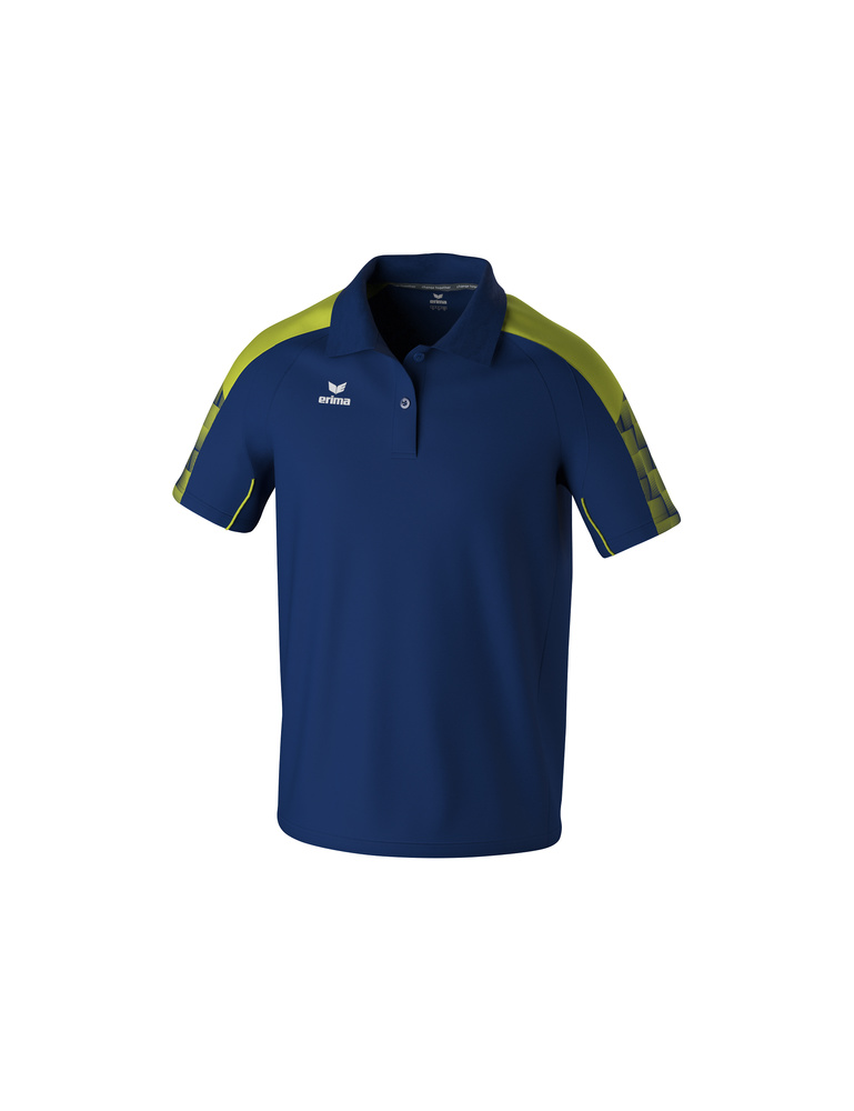 ERIMA EVO STAR POLO-SHIRT, NAVY-LIME-MEN 