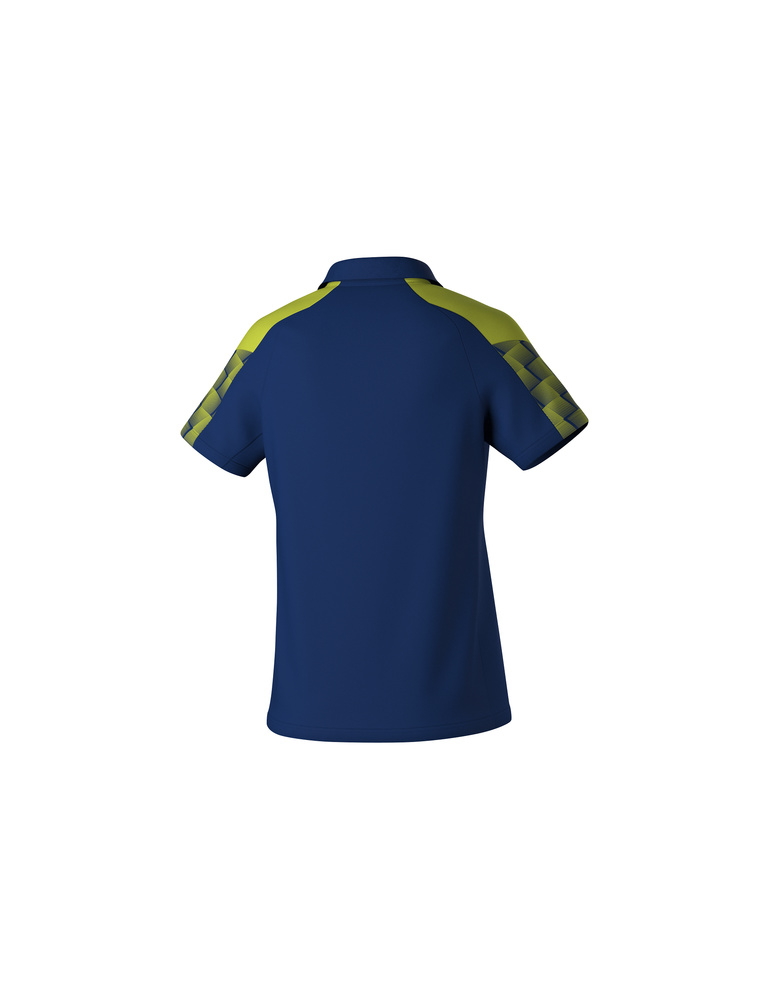 ERIMA EVO STAR POLO-SHIRT, NAVY-LIME-WOMAN 