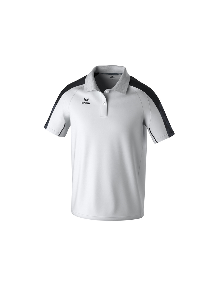 ERIMA EVO STAR POLO-SHIRT, WHITE-BLACK-MEN 