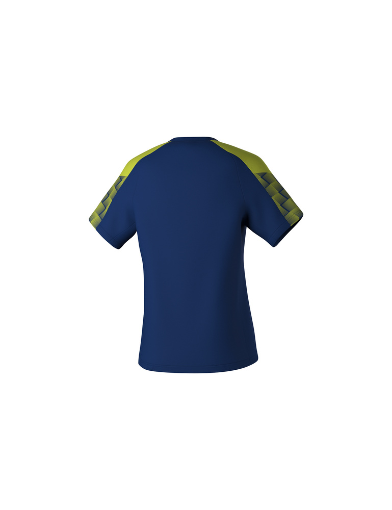 ERIMA EVO STAR T-SHIRT, NAVY-LIME-WOMAN 