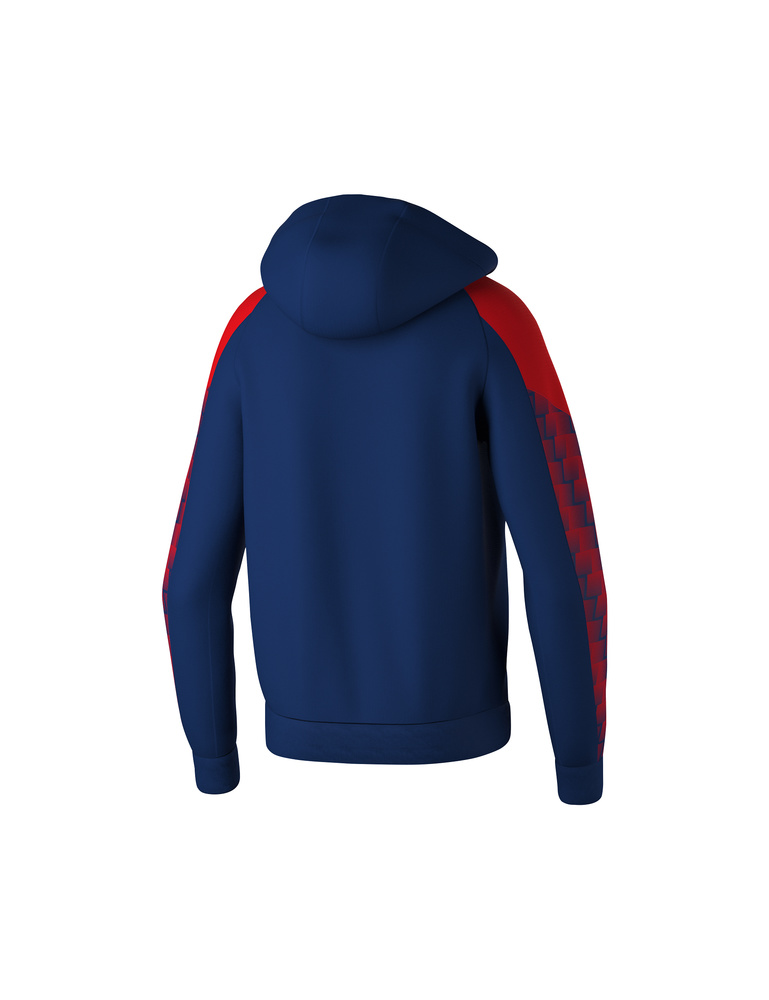 ERIMA EVO STAR TRAINNING JACKET WITH HOOD, NAVY-RED-KID 