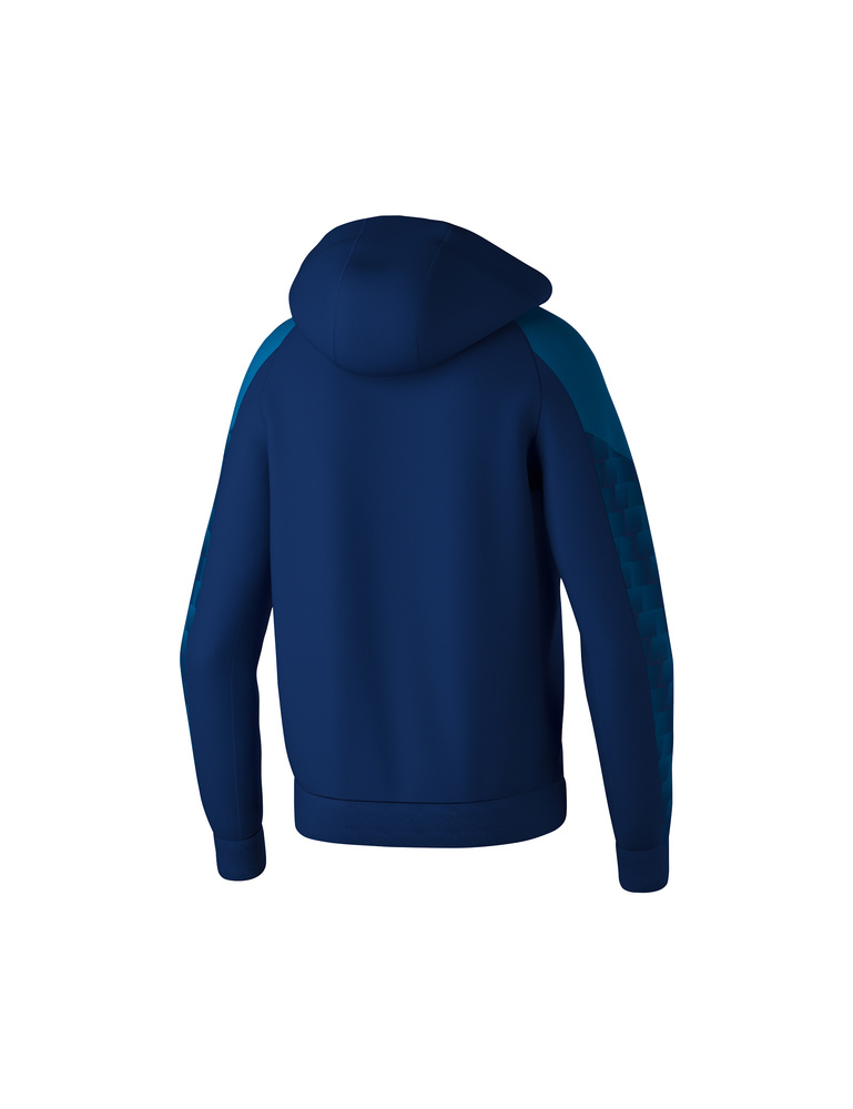 ERIMA EVO STAR TRAINNING JACKET WITH HOOD NAVY-MYKONOS AZUL-KID 