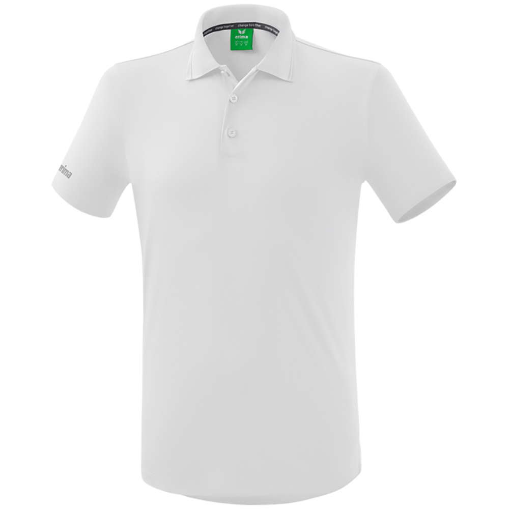 ERIMA FUNCTIONAL POLO-SHIRT, WHITE MEN. 