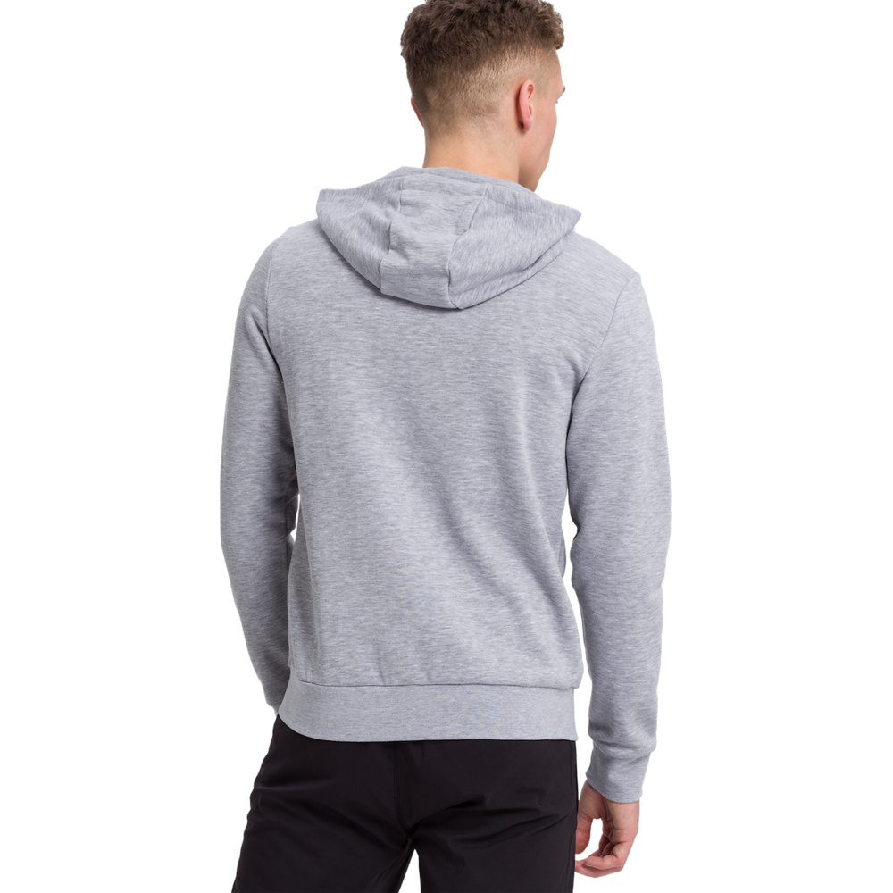 ERIMA HOODED SWEAT JACKET, GREY MARL MEN. 