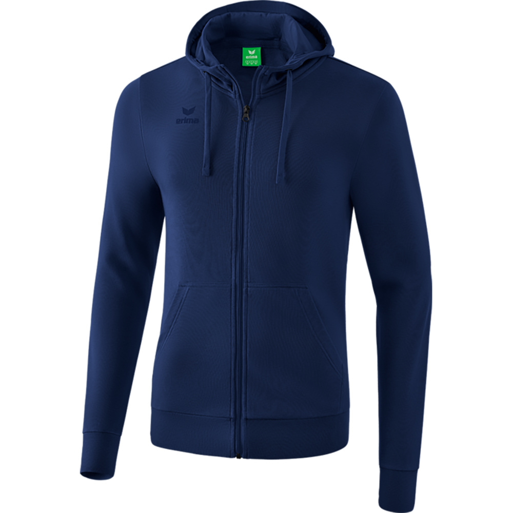 ERIMA HOODED SWEAT JACKET, NEW NAVY MEN. 