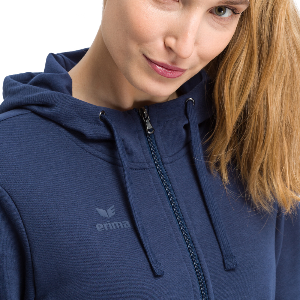 ERIMA HOODED SWEAT JACKET, NEW NAVY WOMEN. 