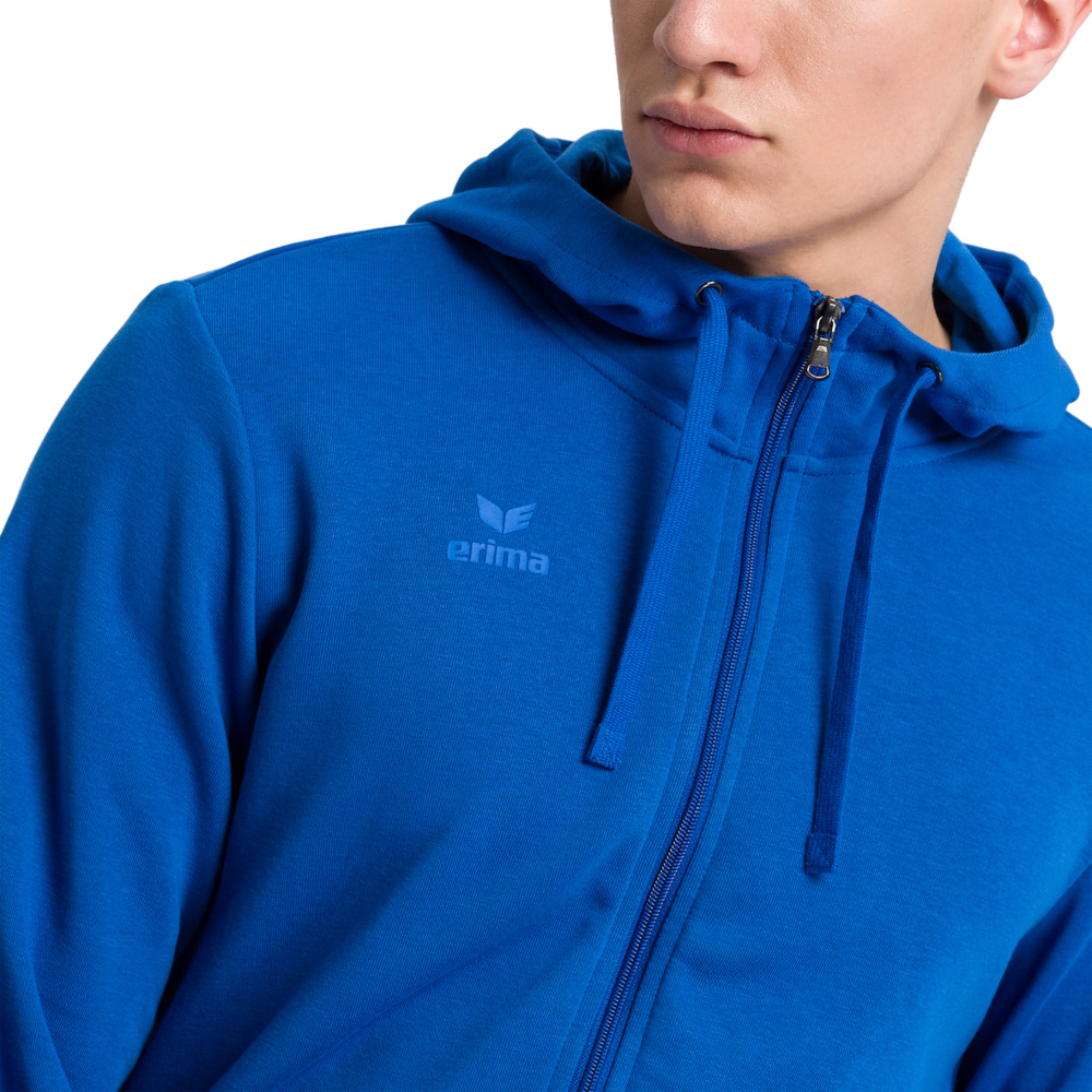 ERIMA HOODED SWEAT JACKET, NEW ROYAL MEN. 