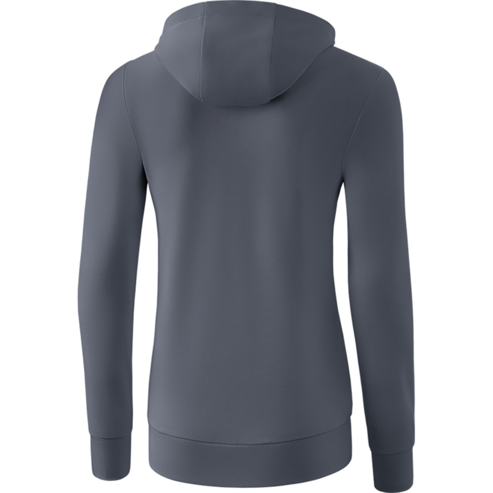 ERIMA HOODED SWEAT JACKET, SLATE GREY WOMEN. 