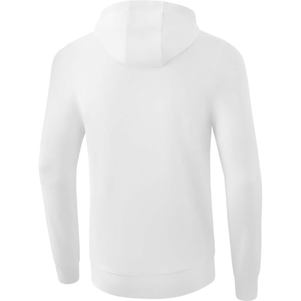 ERIMA HOODED SWEAT JACKET, WHITE KIDS. 