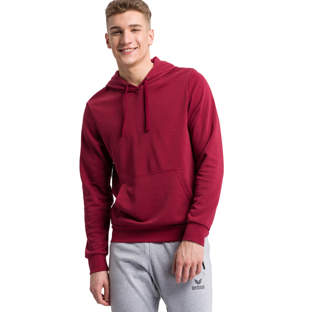 ERIMA HOODED SWEATSHIRT, BORDEAUX KIDS. 