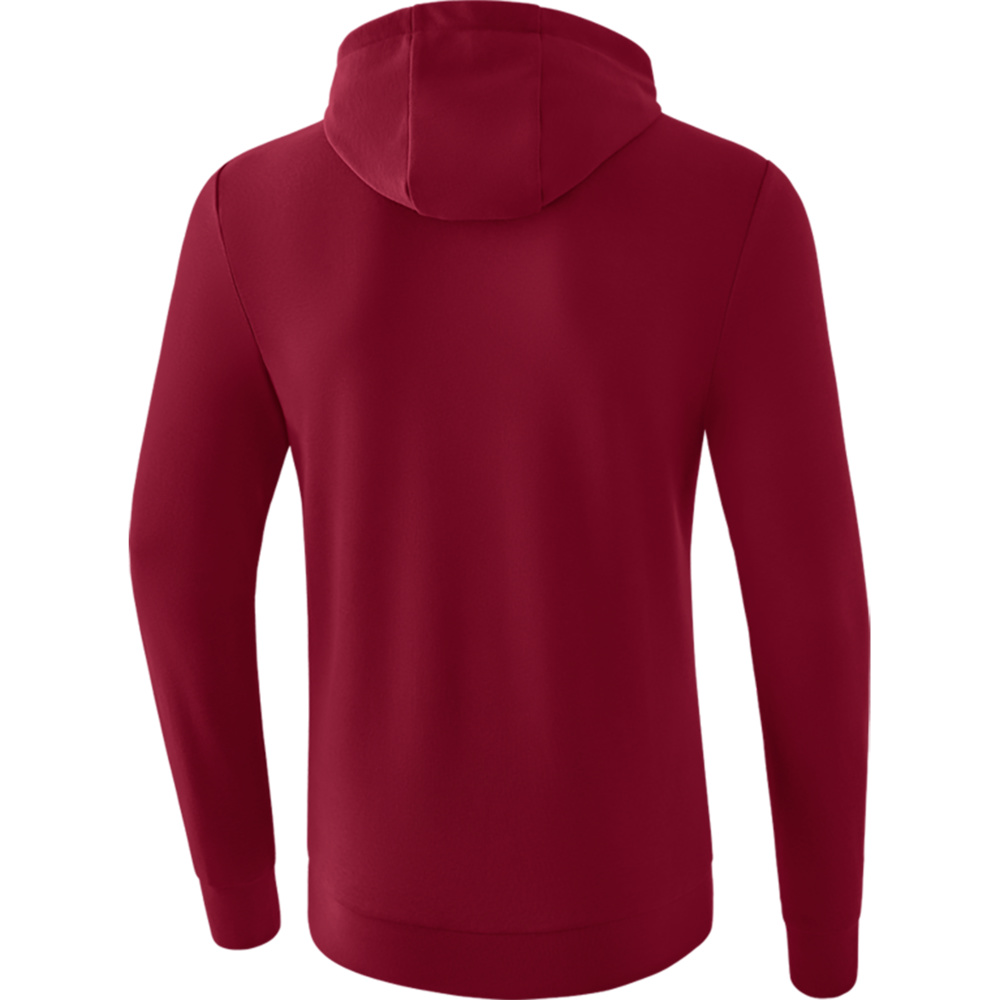 ERIMA HOODED SWEATSHIRT, BORDEAUX MEN. 